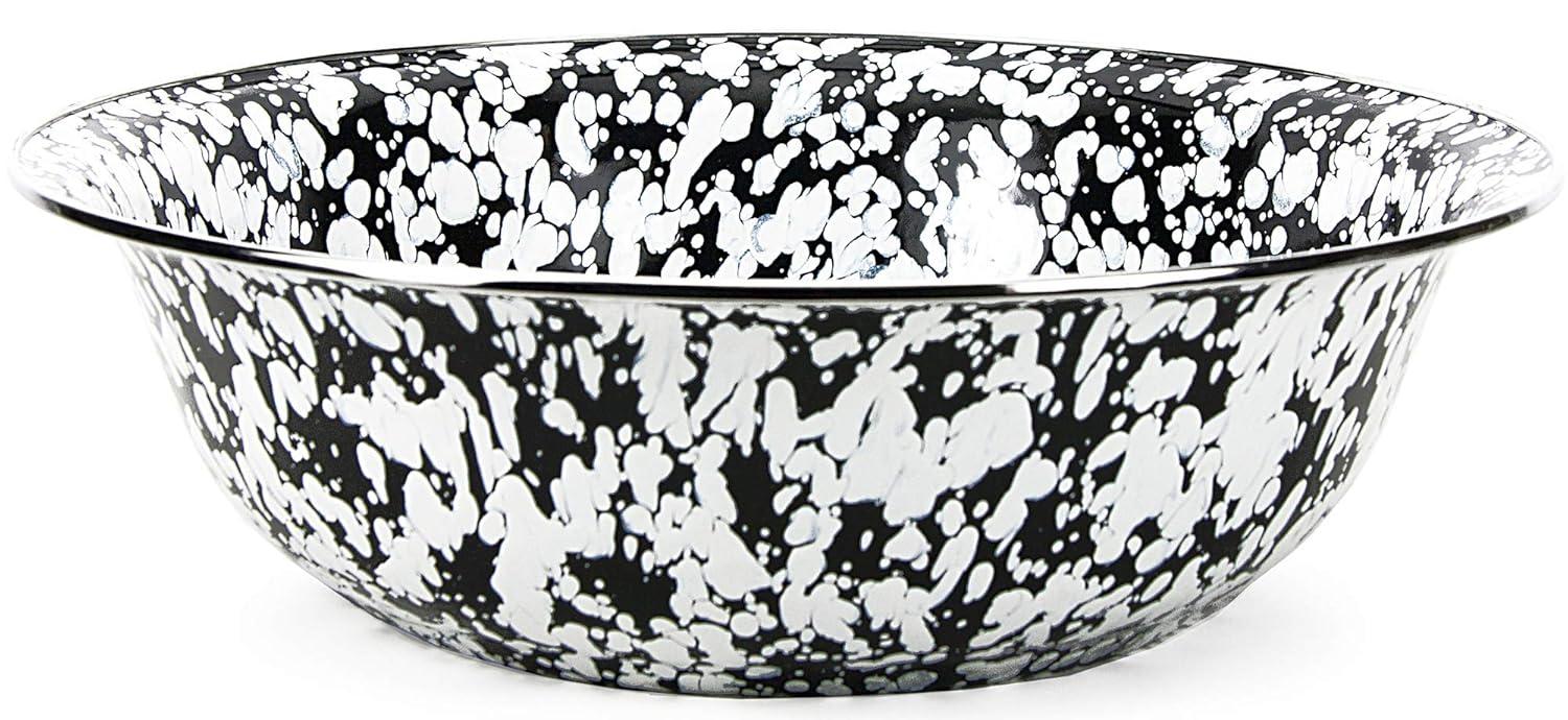 Golden Rabbit Golden Rabbit Swirl Enamelware Serving Bowl