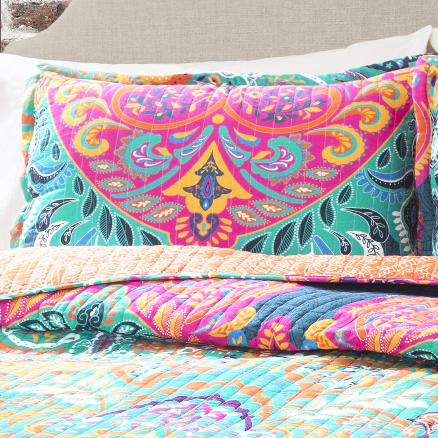 Lush Decor Galleria Cotton 320 TC Reversible Quilt Set