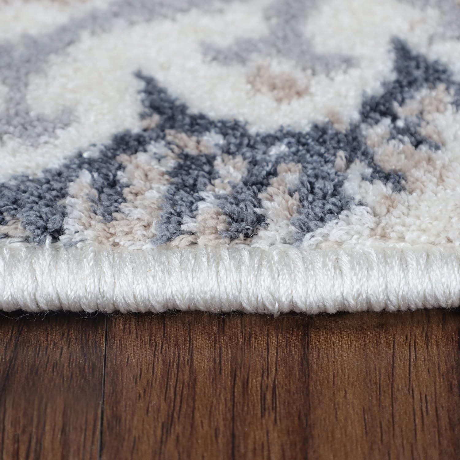 Esperanza Ivory Medallion 8' x 10' Washable Synthetic Area Rug