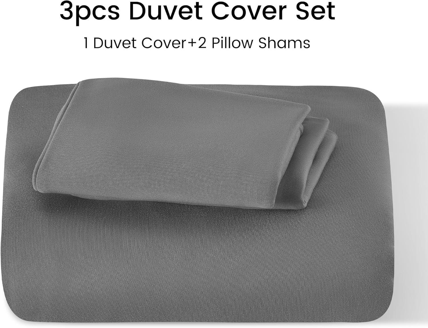 Gray Twin/Twin XL Ultra Soft Microfiber Duvet Cover Set