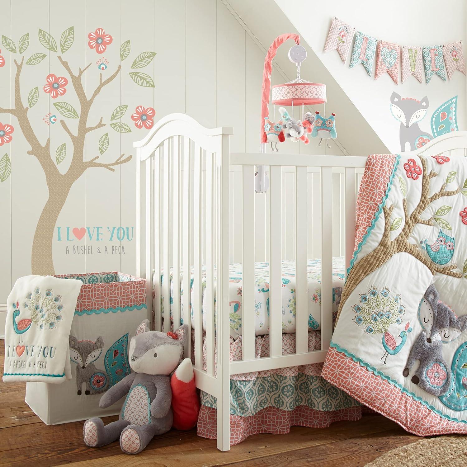 Levtex Baby - Fiona Hamper - Pink, Teal, White - Nursery Accessories