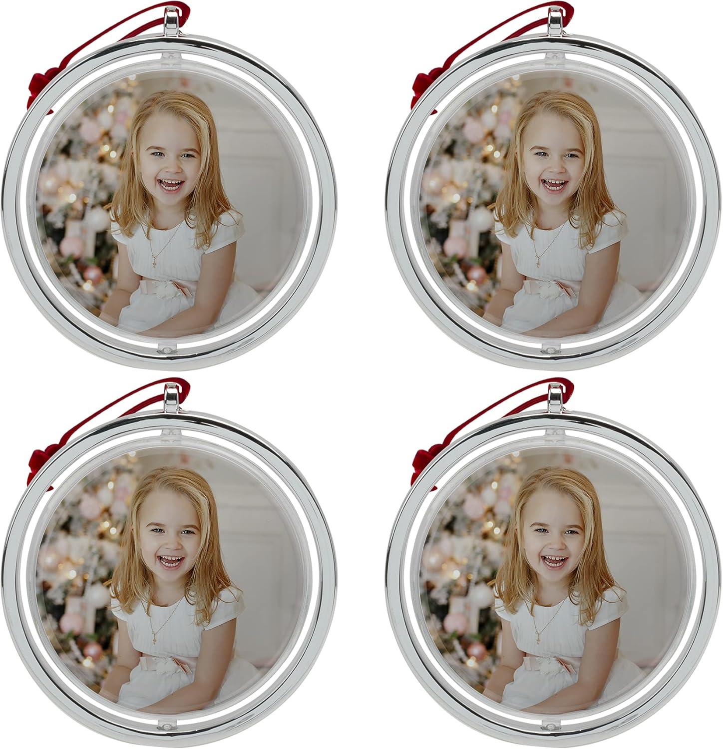 Spinning Photo Ornament - Pack of 4