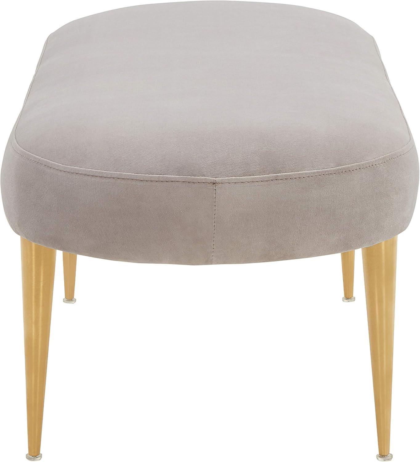 Corinne Oval Bench - SFV4704 - Pale Taupe/Gold - Safavieh Couture