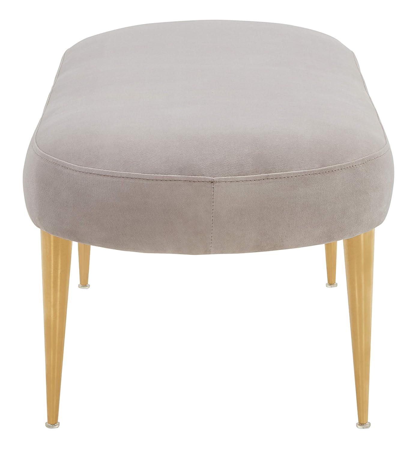 Corinne Oval Bench - SFV4704 - Pale Taupe/Gold - Safavieh Couture