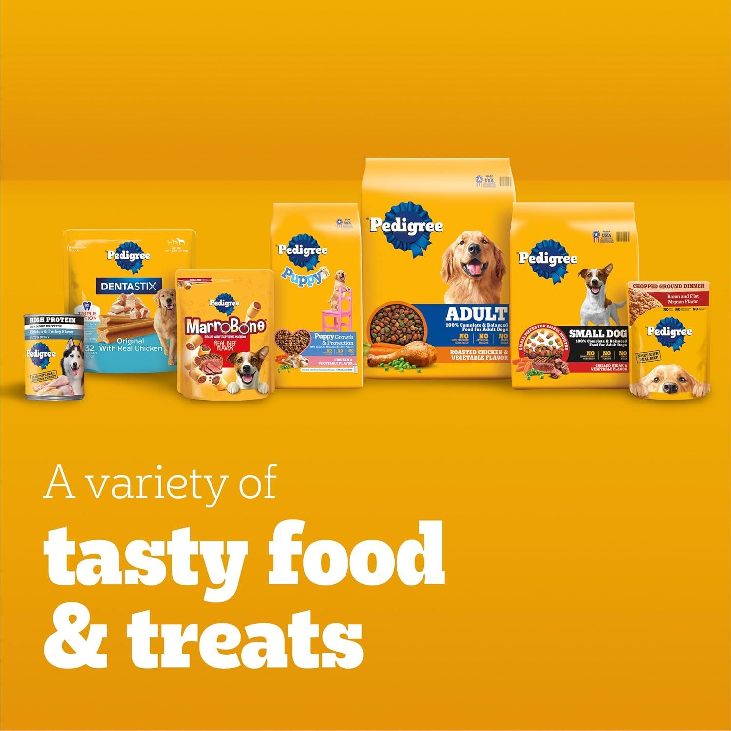 Pedigree with Tender Bites Chicken, Vegetable, Steak and Beef Flavor Dry Dog Food for Small Dogs - 3.5lbs