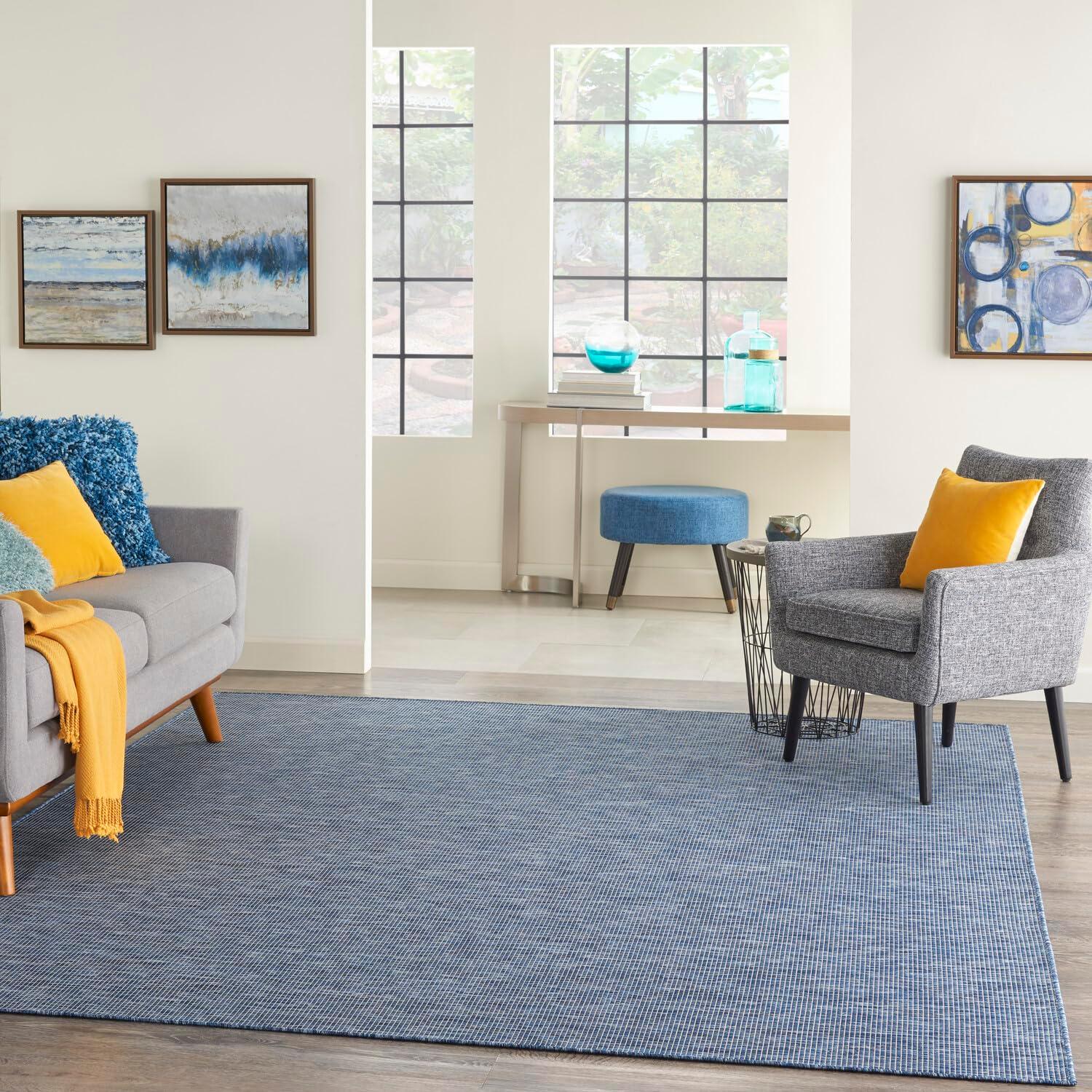 Nourison Positano POS01 Indoor/outdoor Area Rug - Navy Blue 8' x 10'