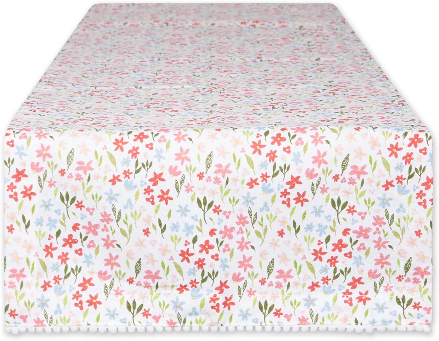 Sweet Flowers Printed Table Runner 14x72