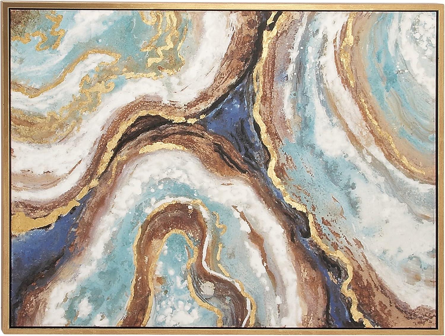 Canvas Geode Enlarge Slice Framed Wall Art - Olivia & May