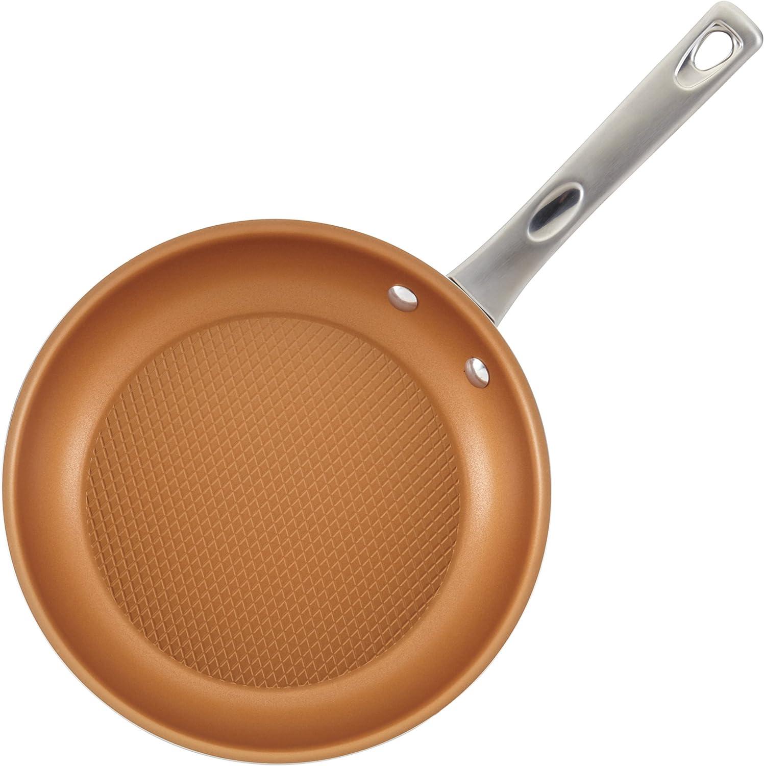 Ayesha Curry Home Collection Nonstick Frying Pan / Fry Pan / Skillet - 10 Inch, Brown