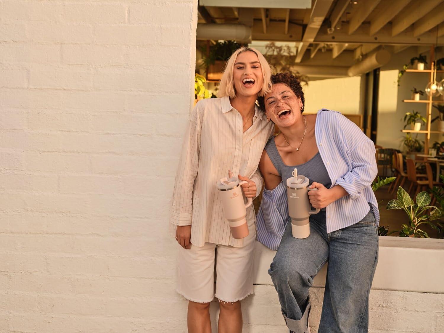 Stanley 30 oz Quencher Tumbler Boot with Straw Cover Black: Silicone Drinkware Accessory for Hot & Cold Beverages