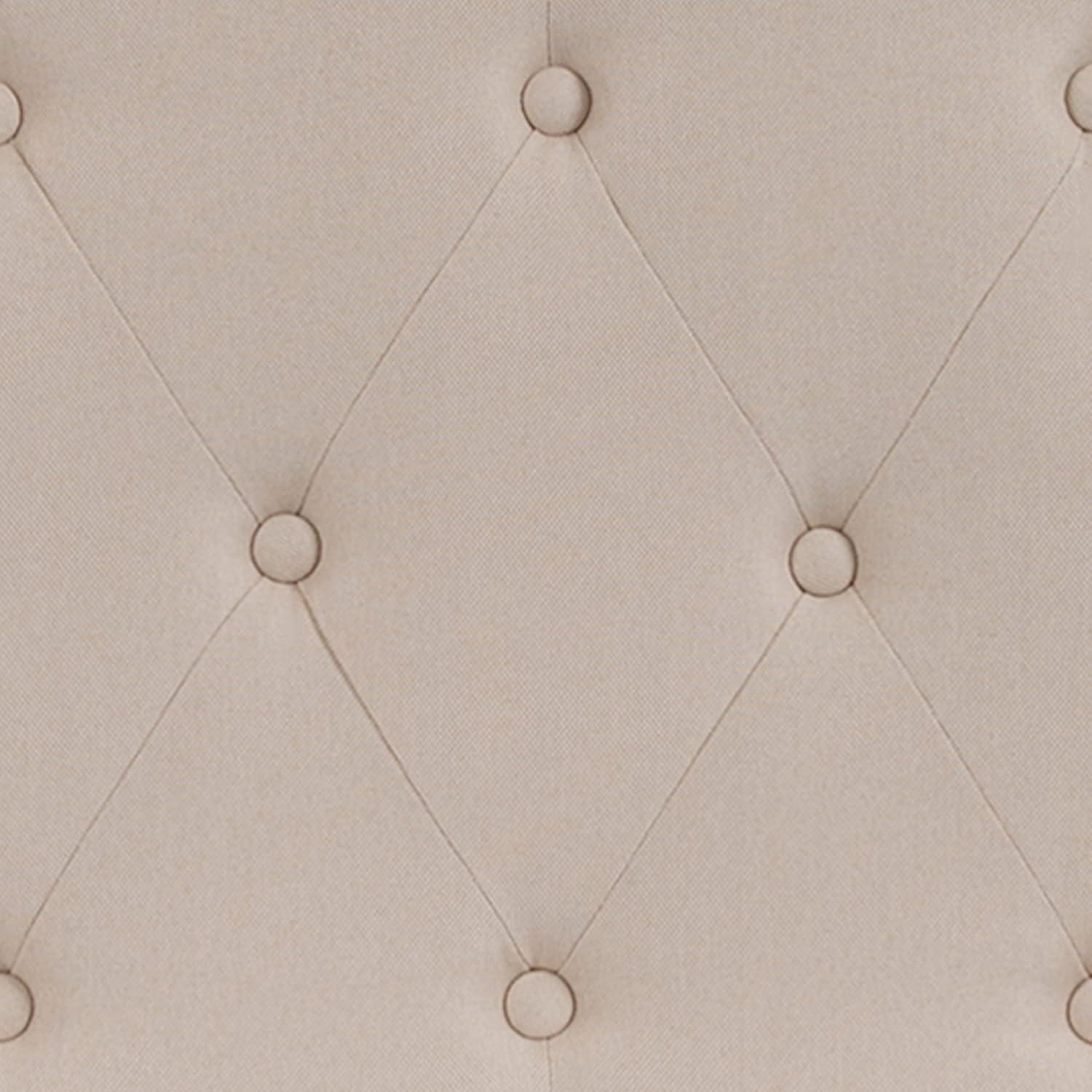Flash Furniture Cambridge Tufted Upholstered Full Size Headboard in Beige Fabric