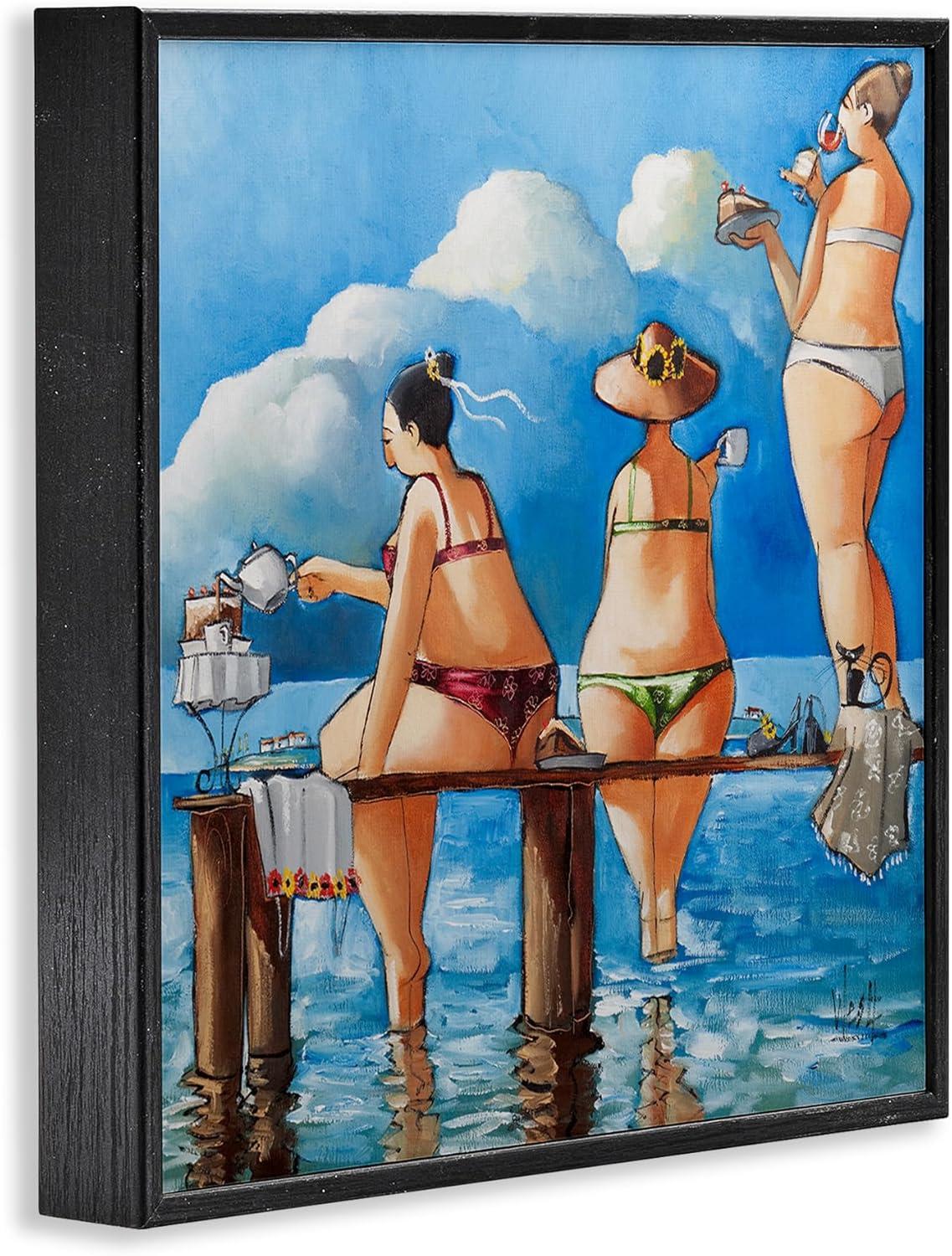 Stupell Industries " Whimsical Summer Beach Ladies " by Ronald West