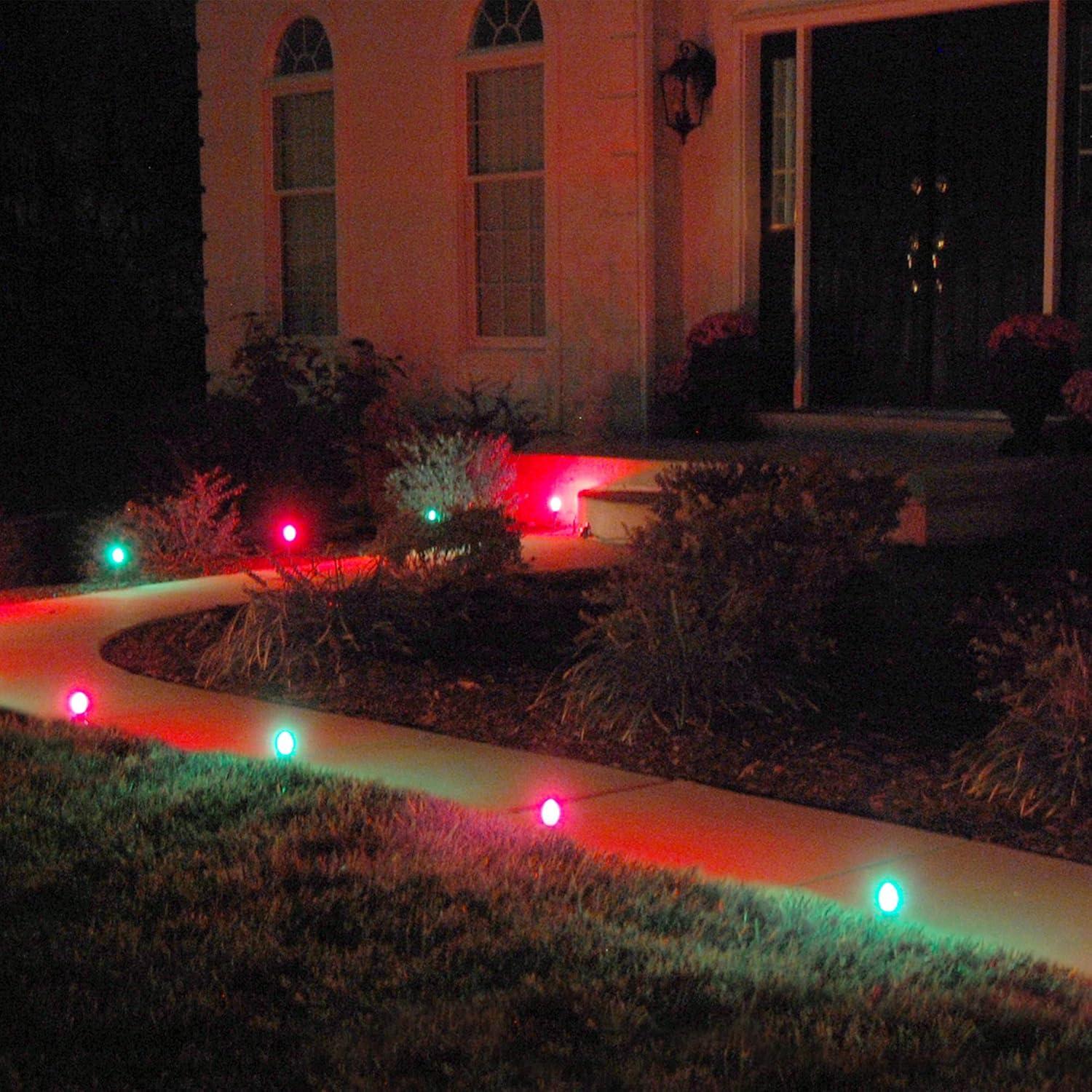 Electric Pathway Lights with 8 LED Bulbs