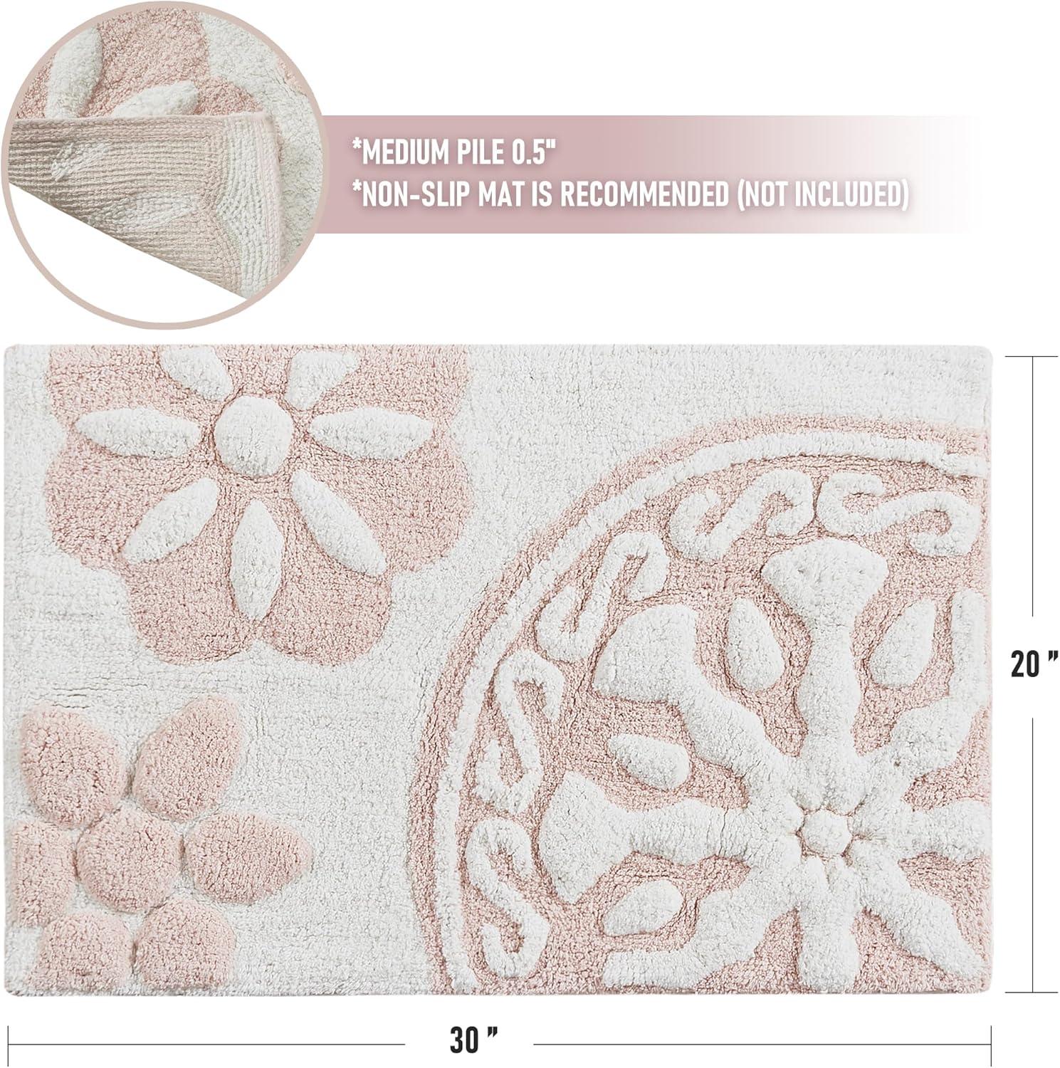 Casablanca Medallion Cotton Tufted Bath Rug