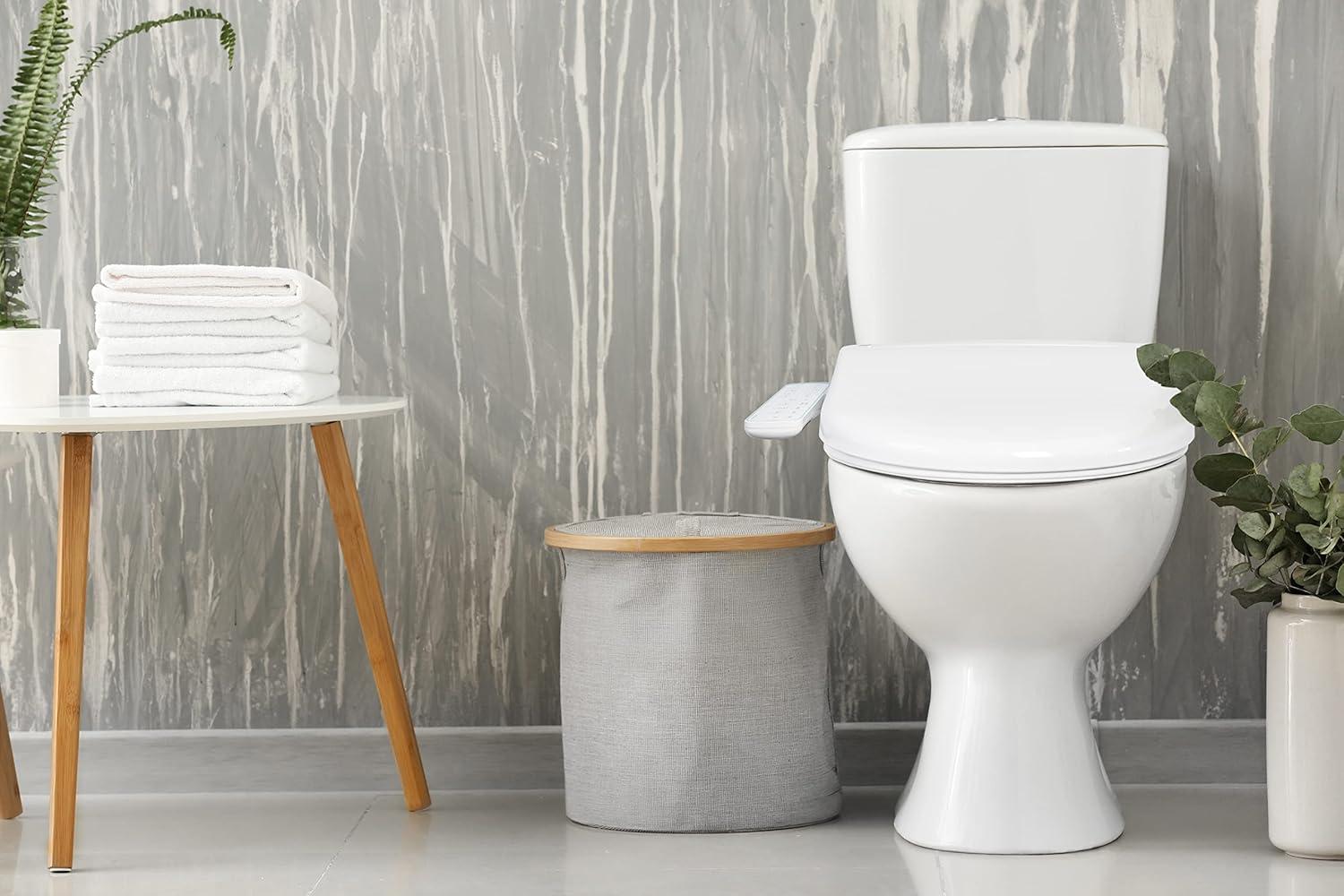 BidetMate 1000 Series Japanese Toilet Seat with Heated Bidet & Control Panel, Elongated