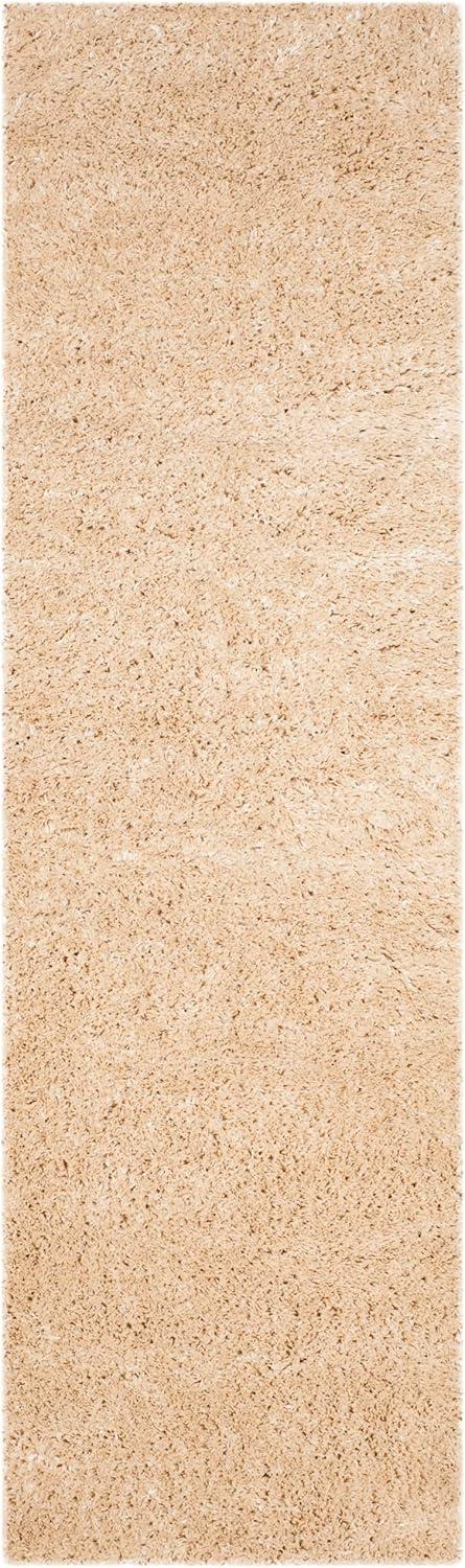 Indie Shag SGI320 Power Loomed Runner Rug - Light Beige - 2'3"x7' - Safavieh.