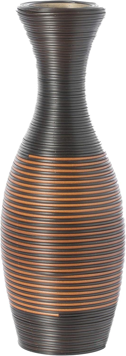 Elegant Tall Brown PVC Decorative Floor Vase