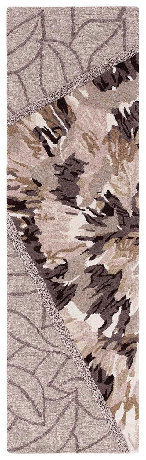 Fifth Avenue FTV127 Hand Tufted Indoor Runner - Beige/Brown - 2'3"x8' - Safavieh