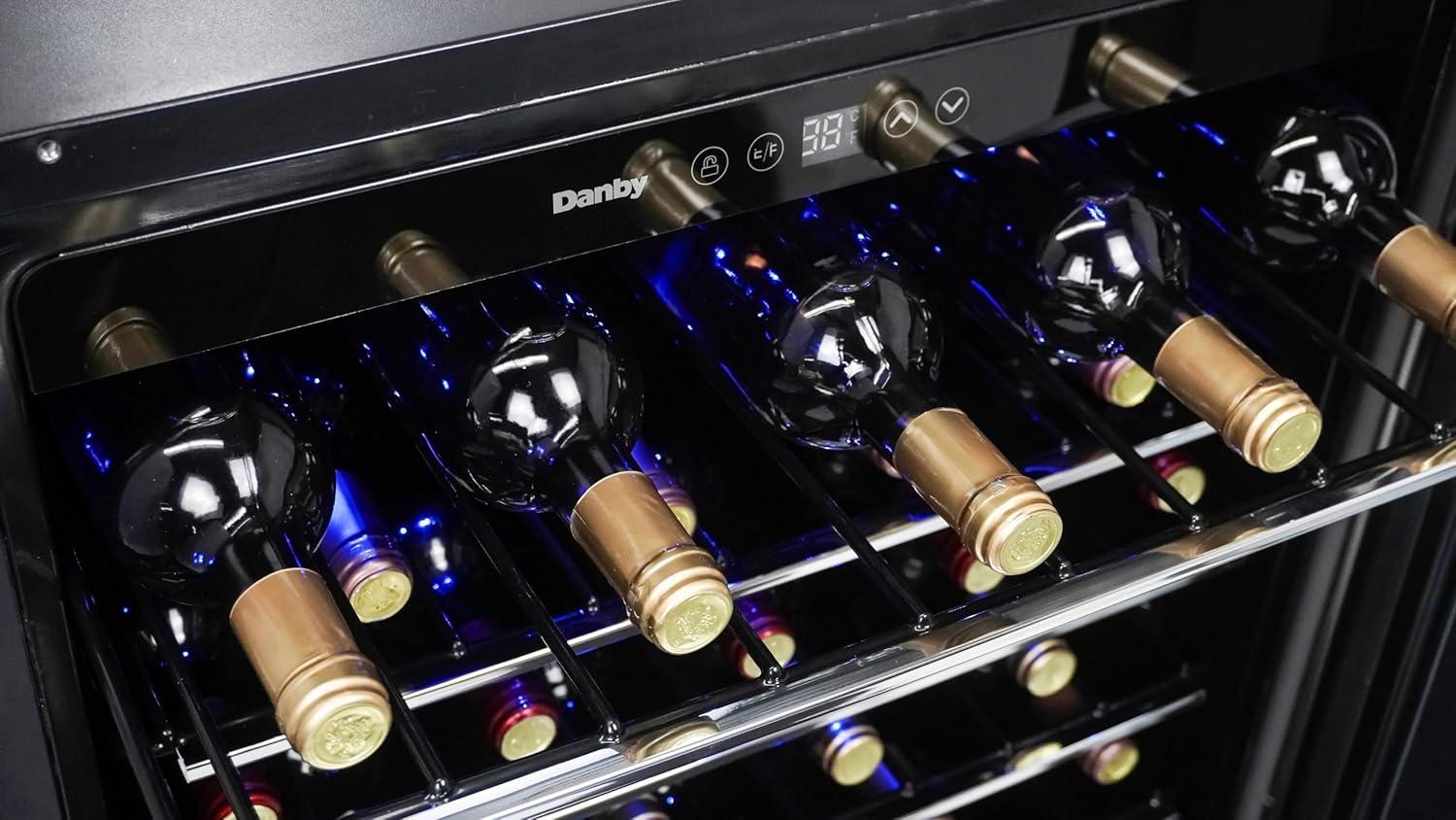 Danby Danby Single Zone 23.8'' Built-In 60 Bottle Wine Refrigerator with Reversible Door