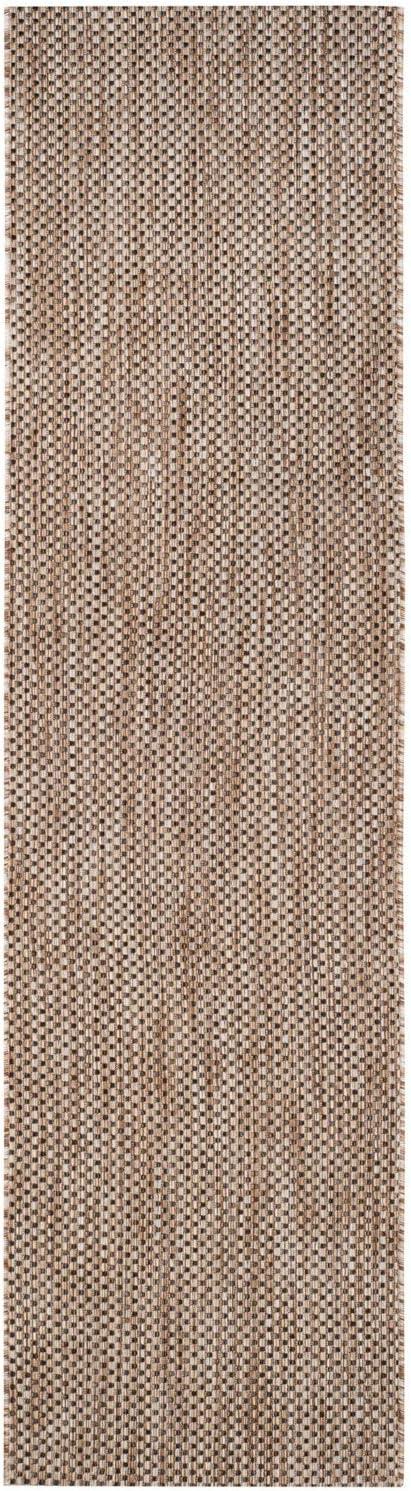 Courtyard CY8521 Power Loomed Indoor/Outdoor Area Rug - Beige/Brown - 6'7"x6'7" - Safavieh.