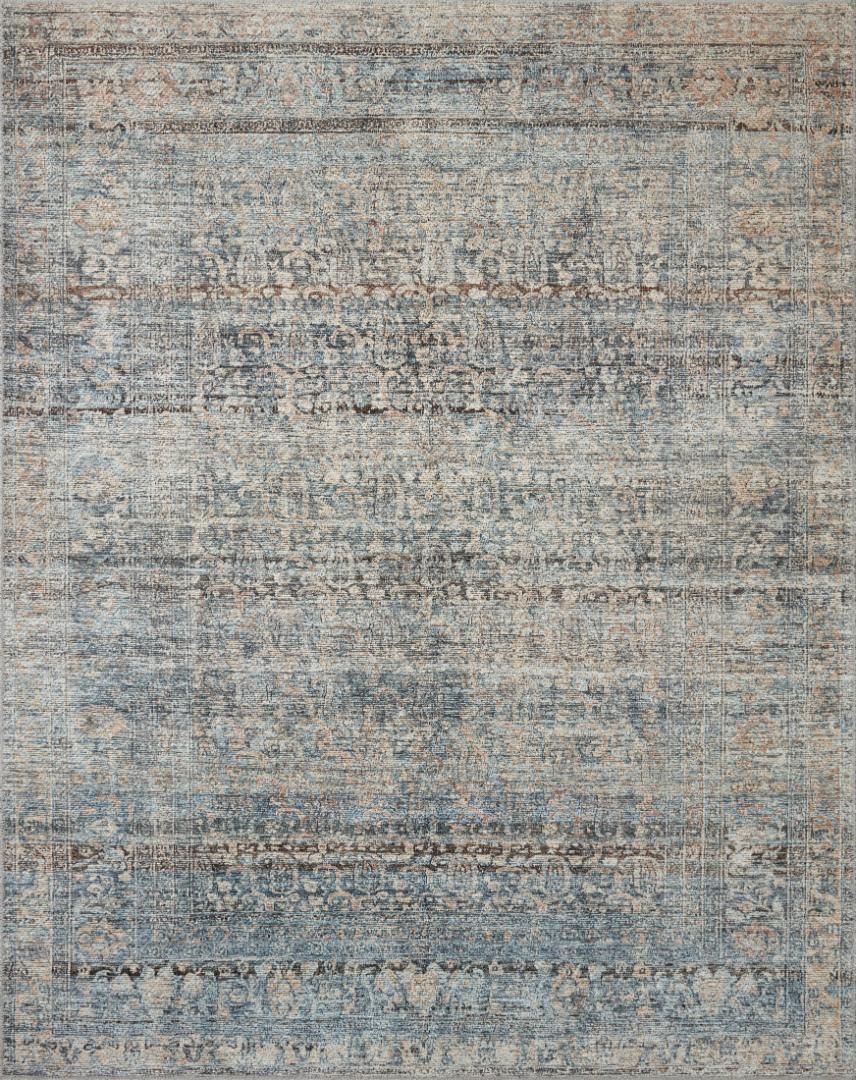 Amber Lewis x Loloi Amber Lewis x Loloi Billie Denim / Blush Area Rug
