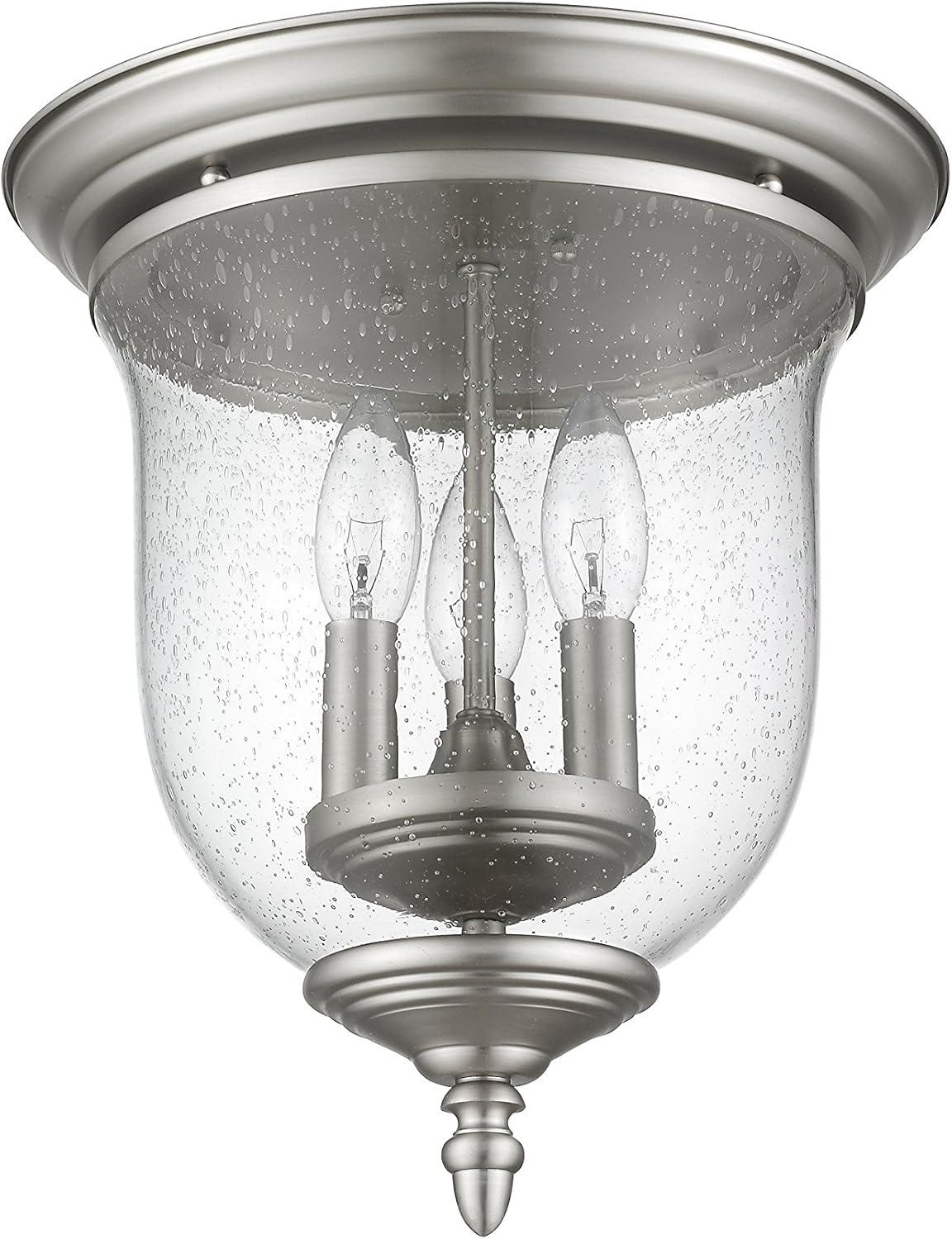 Livex Lighting Legacy 3 - Light Flush Mount in  Brushed Nickel