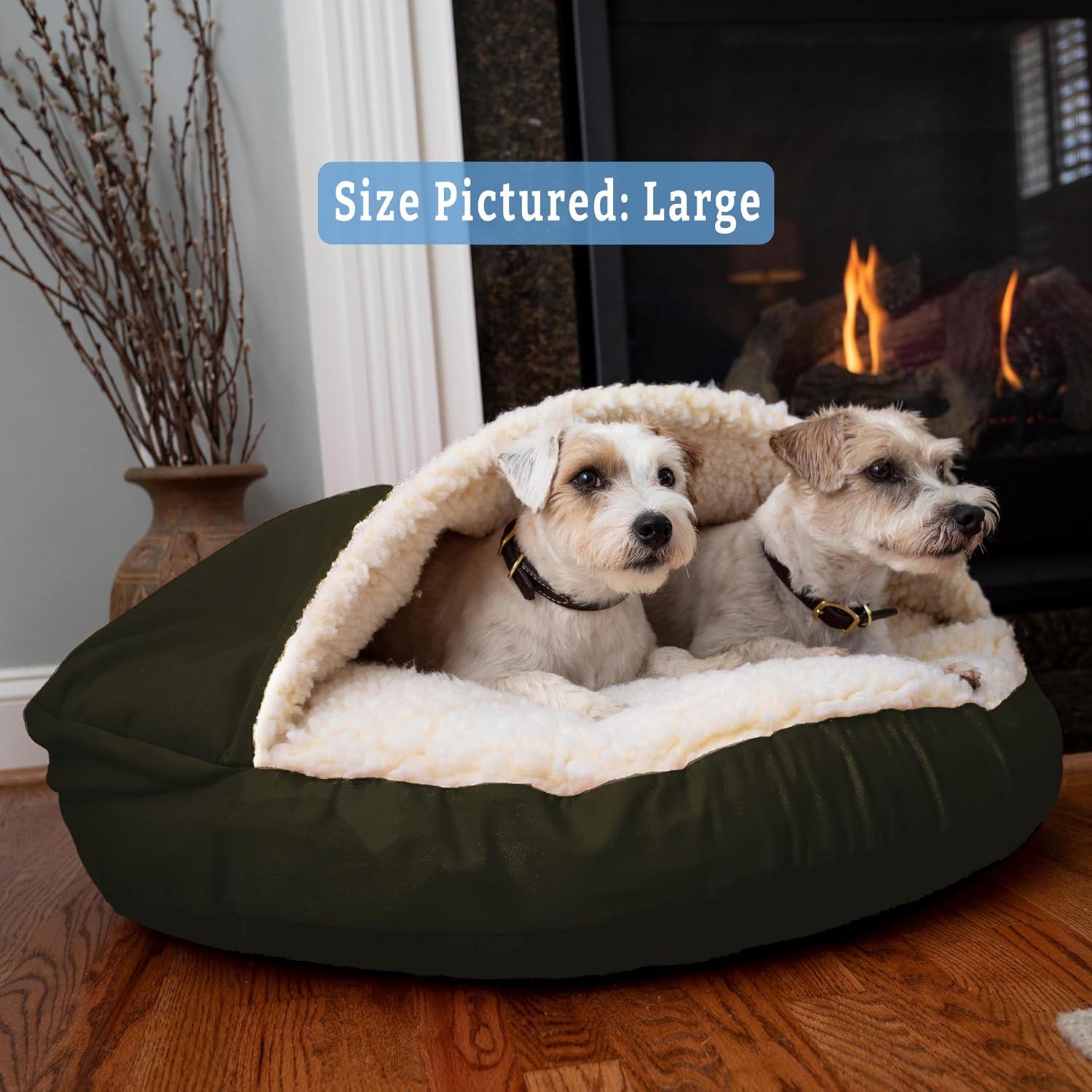 Snoozer Cozy Cave Hooded Dog Bed Poly/Cotton