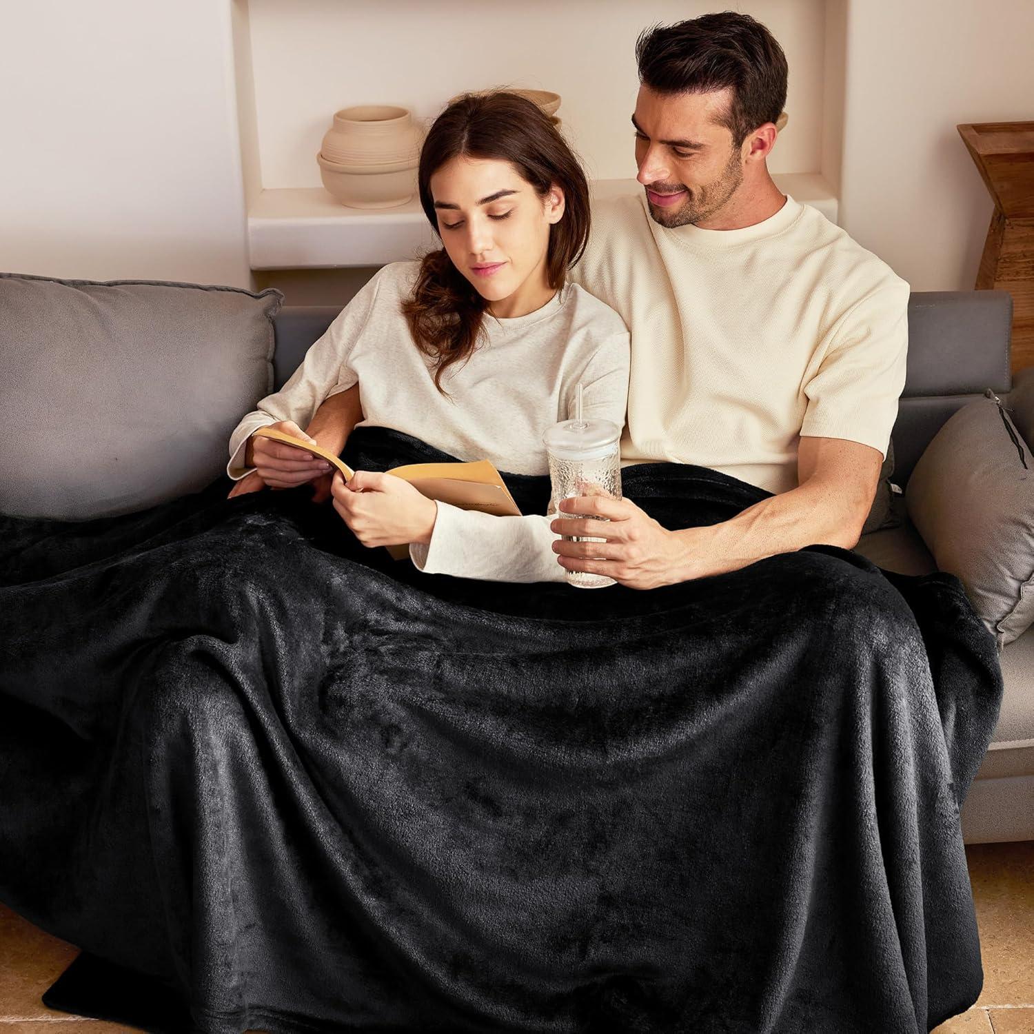 Bare Home Bare Home Microplush Fleece Blanket - Fuzzy, Warm, Bed/Throw Blanket