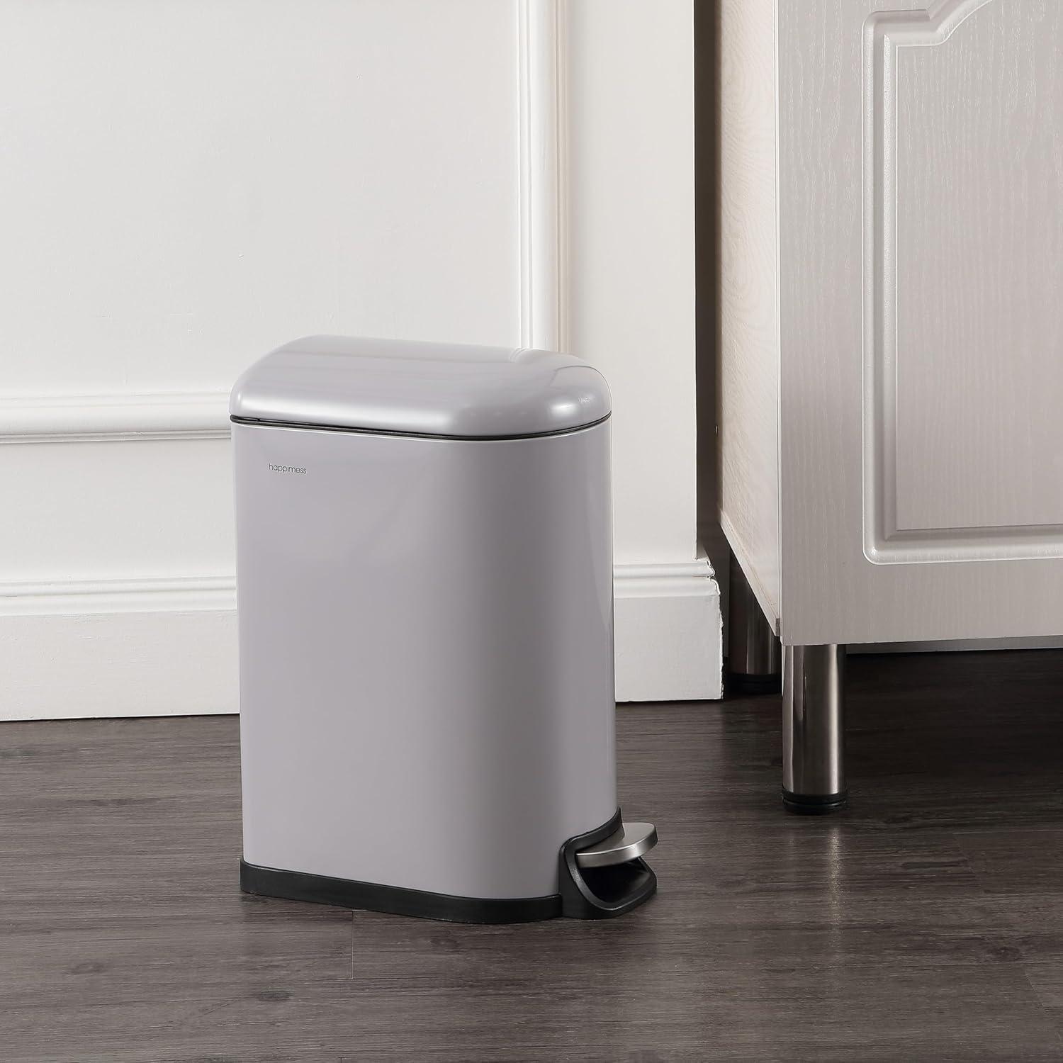 happimess Roland Steel Step On Trash Can