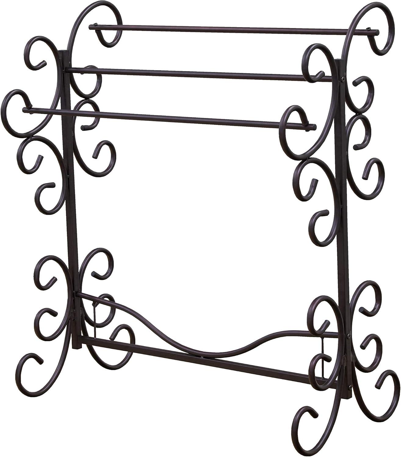 Metal Scroll Blanket Rack