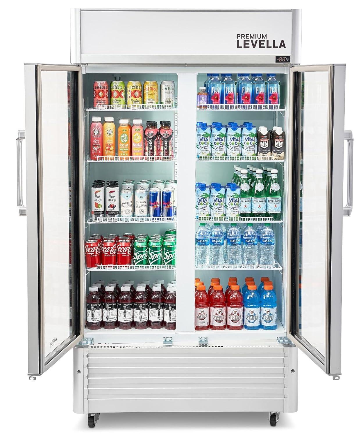 Premium Levella Premium Levella 16 Cubic Feet Merchandising Refrigerator - 35.43''