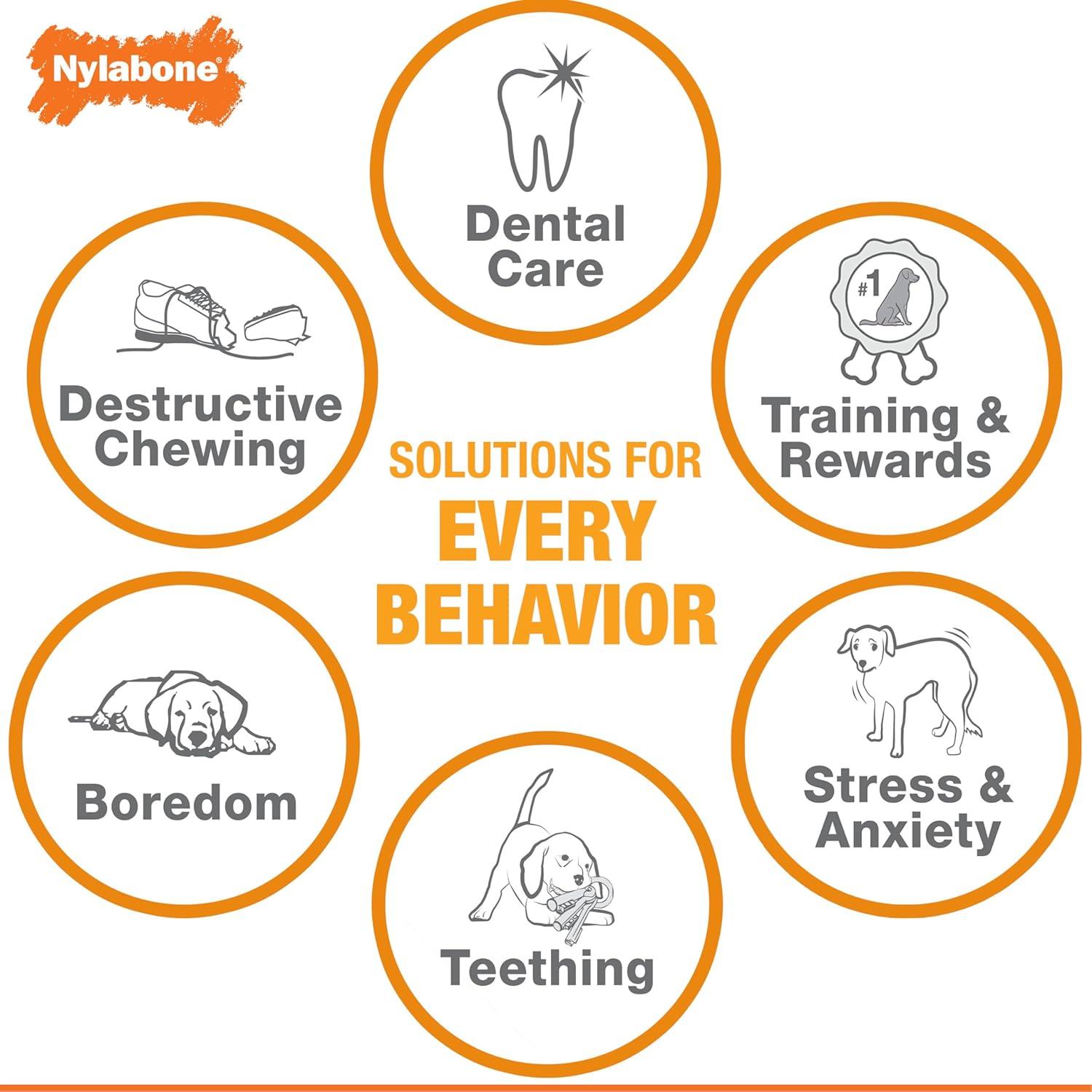 Nylabone Peanut Butter Wolf Treat Strong Chew Dog Toy