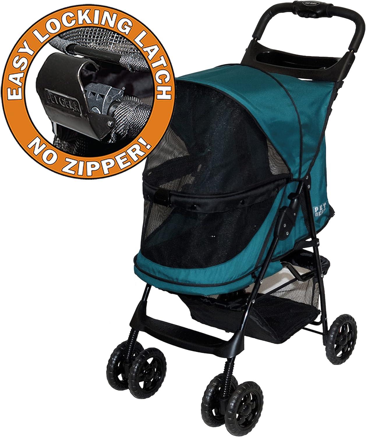 Emerald No-Zip Pet Stroller with Panoramic View
