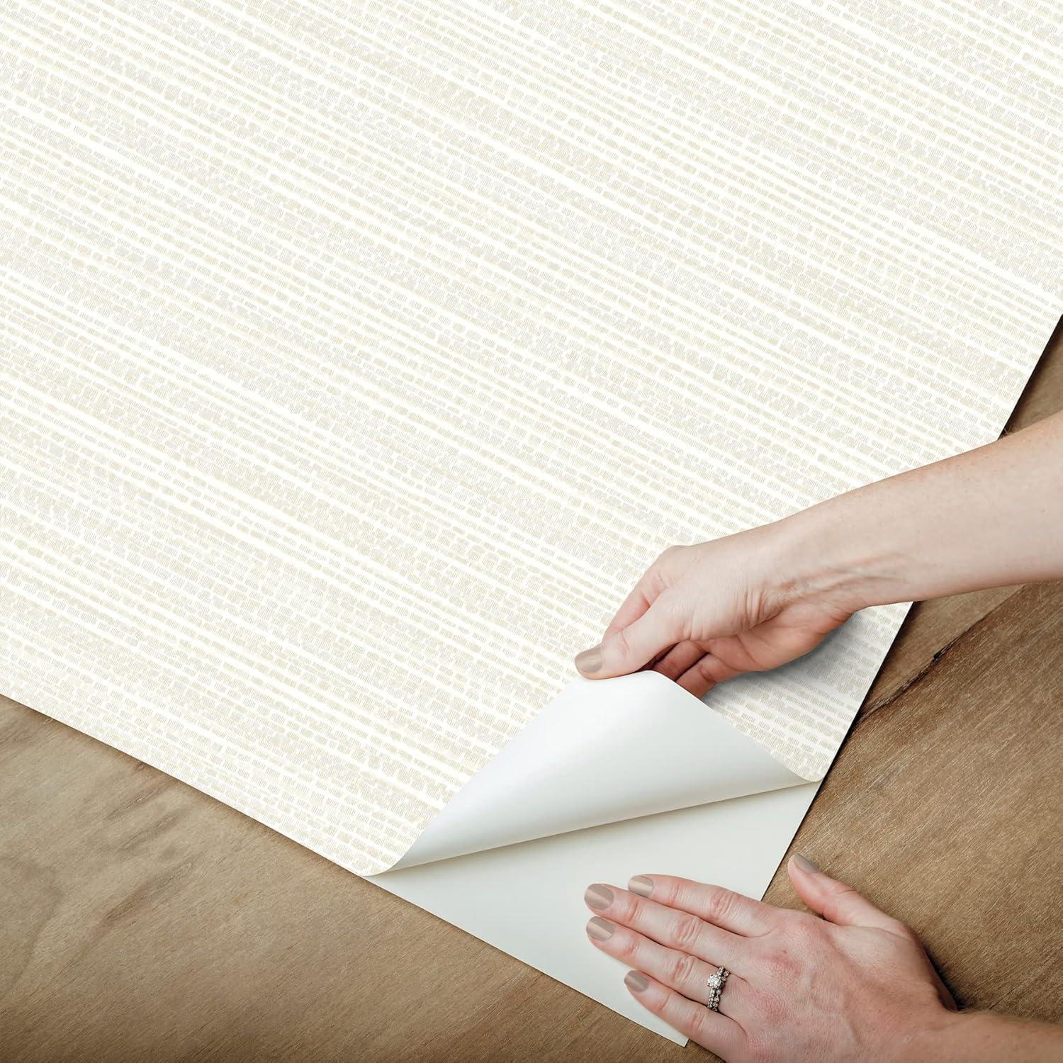 Tick Mark Texture Peel & Stick Wallpaper