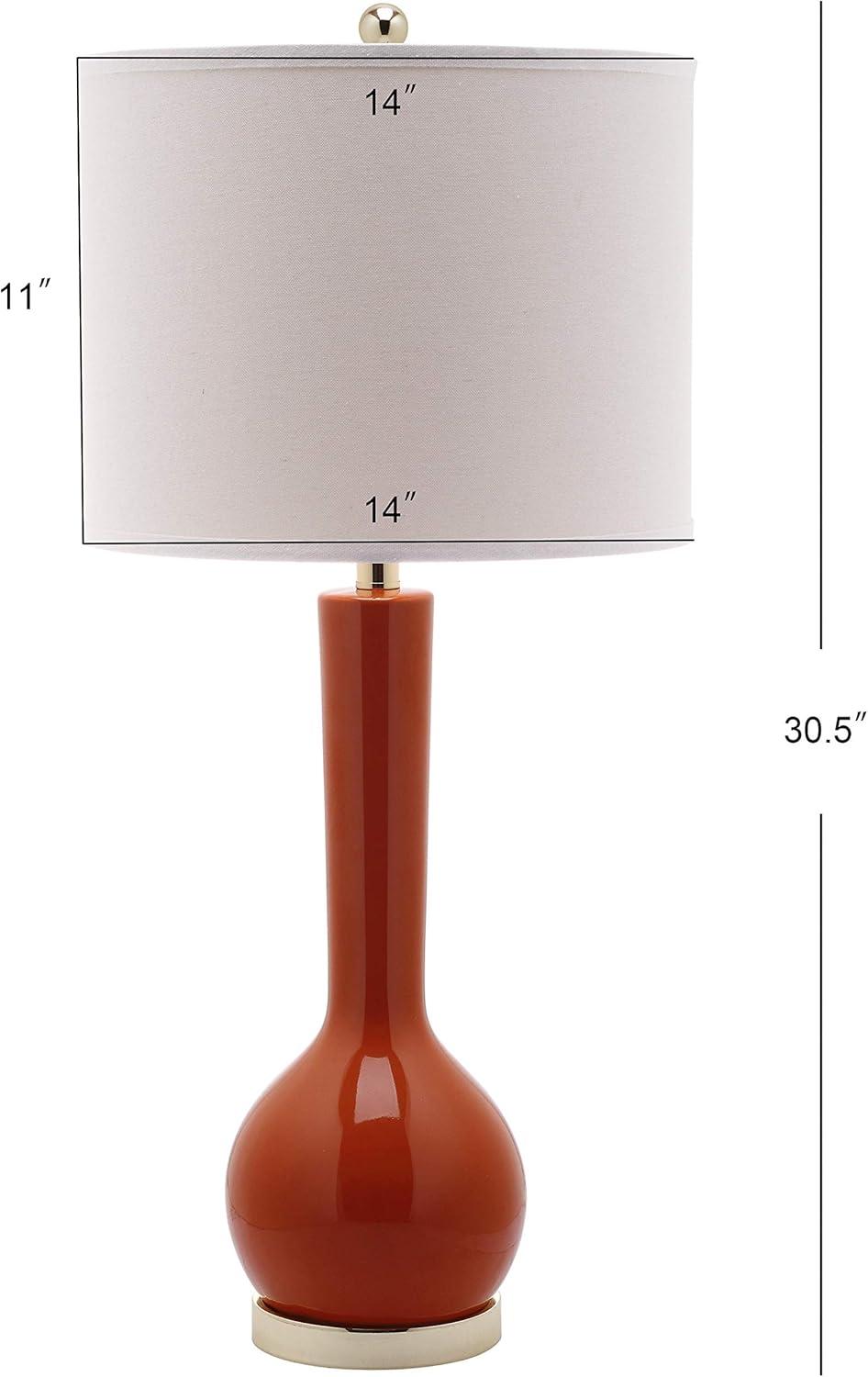 Mae Long Neck Ceramic Table Lamp (Set of 2) - Safavieh