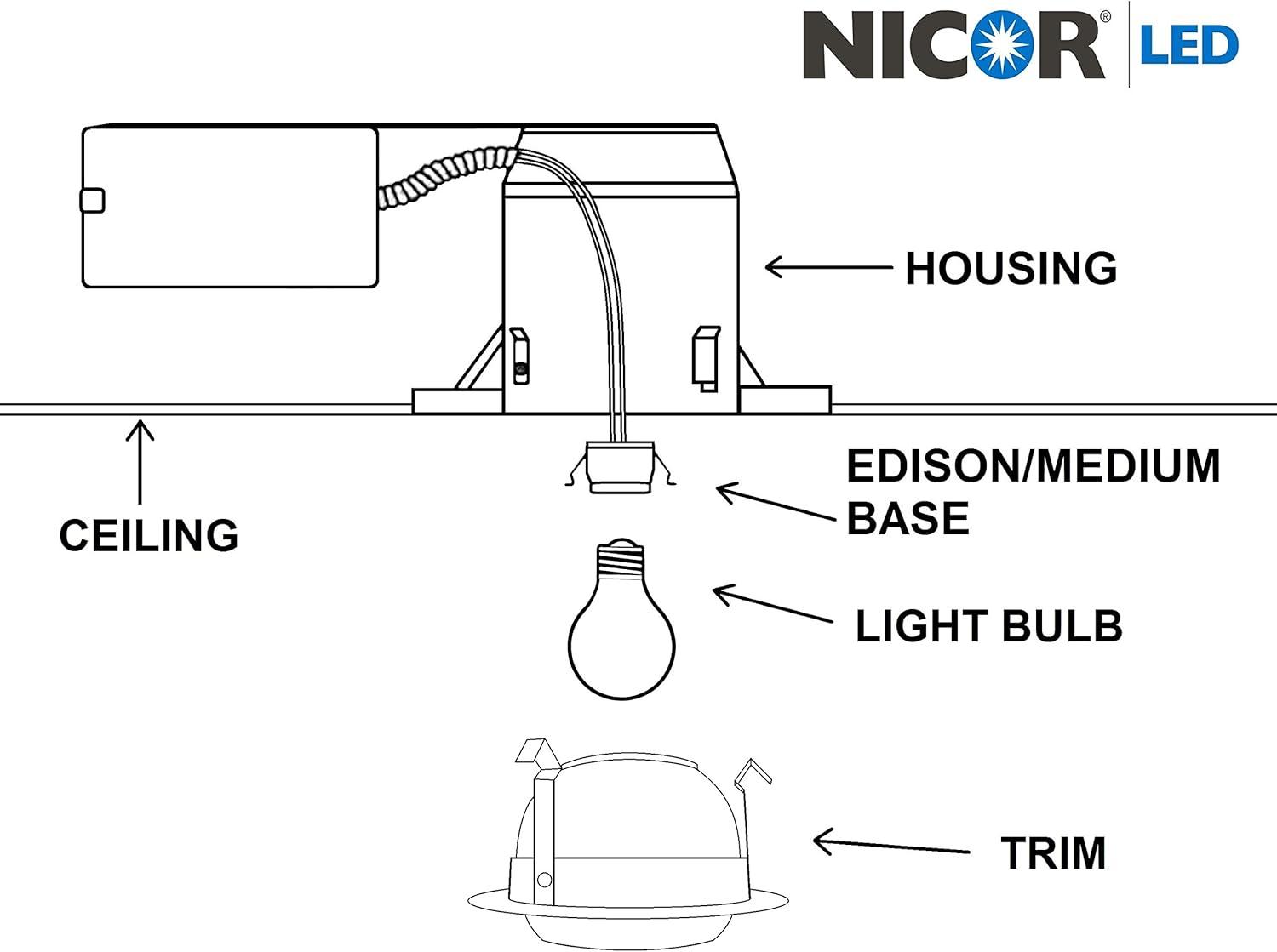 4'' Adjustable Recessed Trim