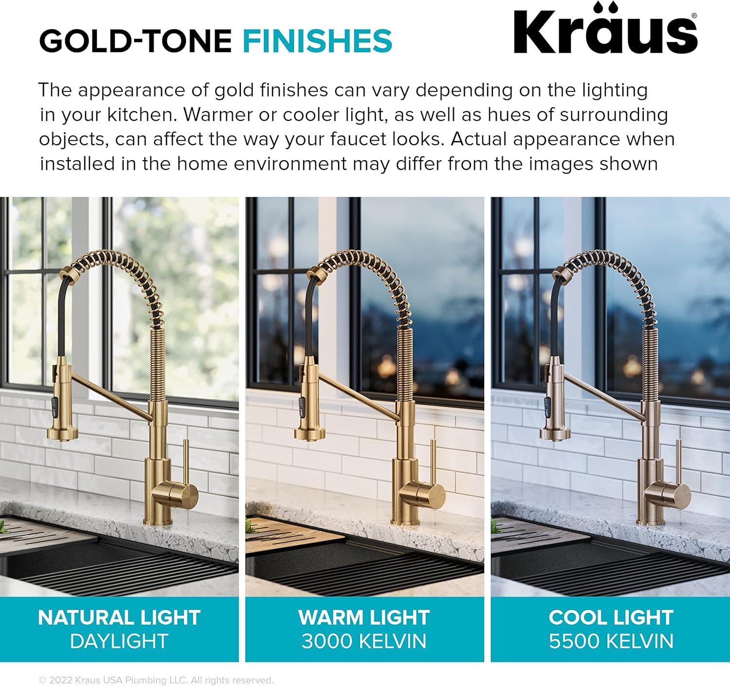 Kraus Bolden Touchless Sensor Commercial Style 2-Function Single Handle Pull-Down Kitchen Faucet