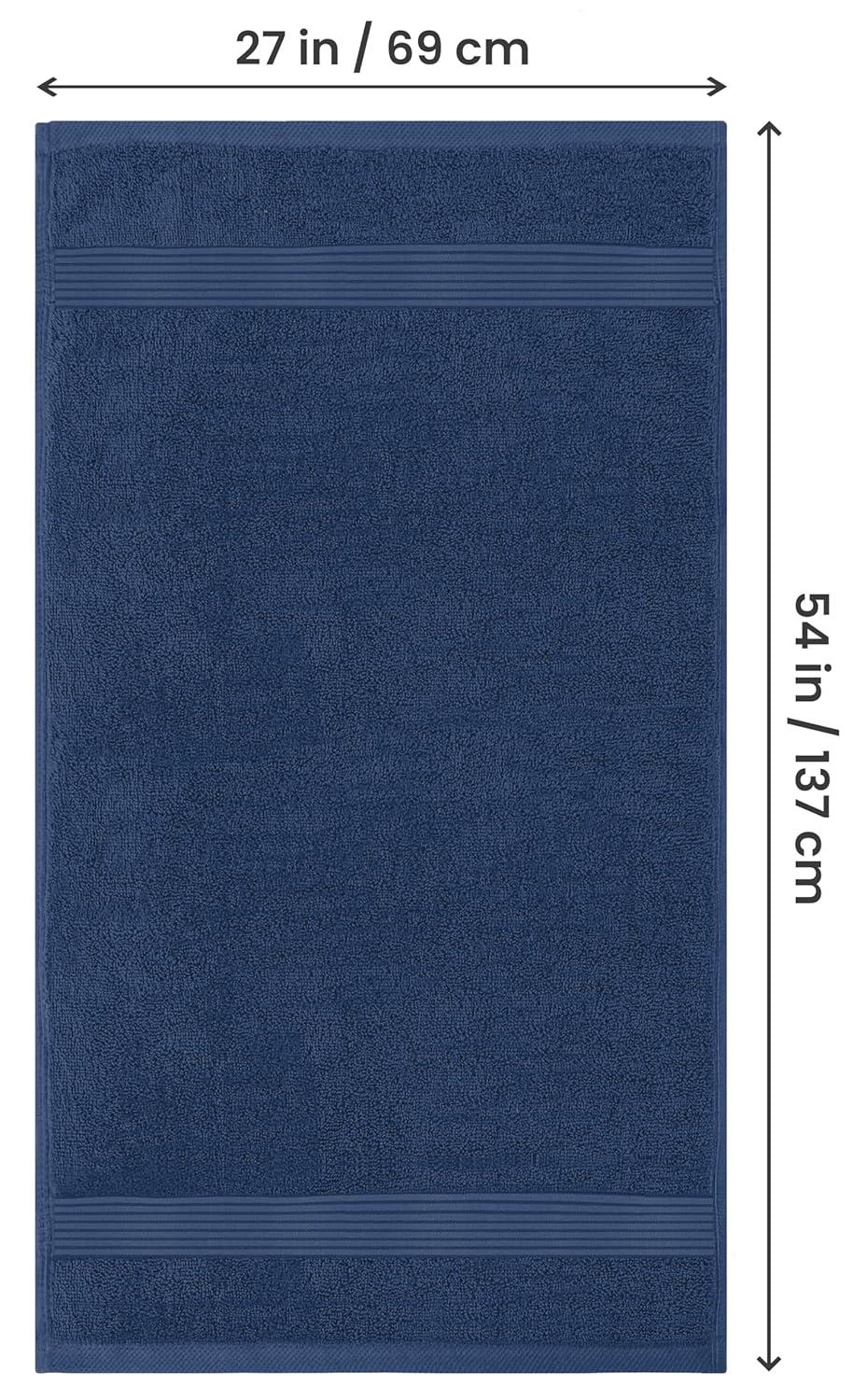 Utopia Towels - Bath Towels Set, Navy Blue - Luxurious 700 GSM 100% Ring Spun Cotton - Quick Dry, Highly Absorbent, Soft Feel Towels, Perfect for Daily Use (Pack of 4)
