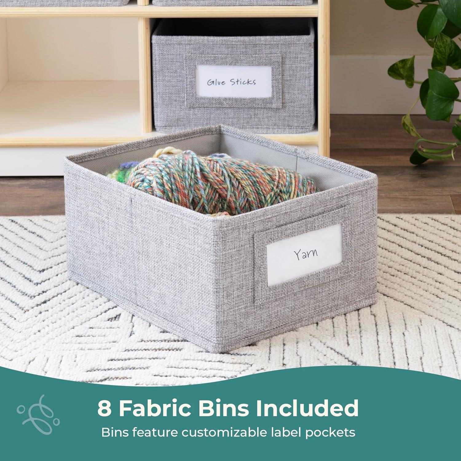 EdQ Essentials Bin Cubby Storage Organizer