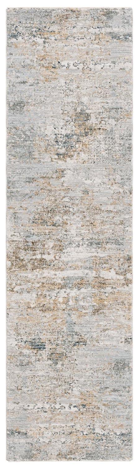 Adrianna ADN200 Machine Made Indoor Area Rug - Blue/Gold - 8'x10' - Safavieh
