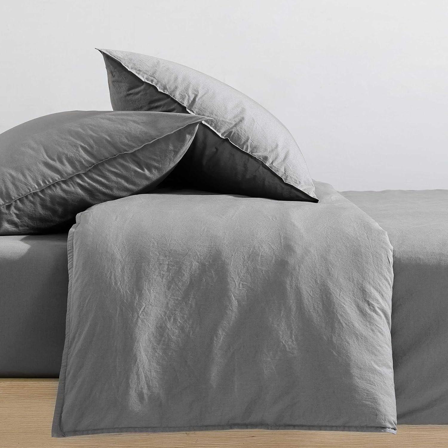 Calvin Klein Calvin Klein Washed Percale Cotton Solid Comforter Set
