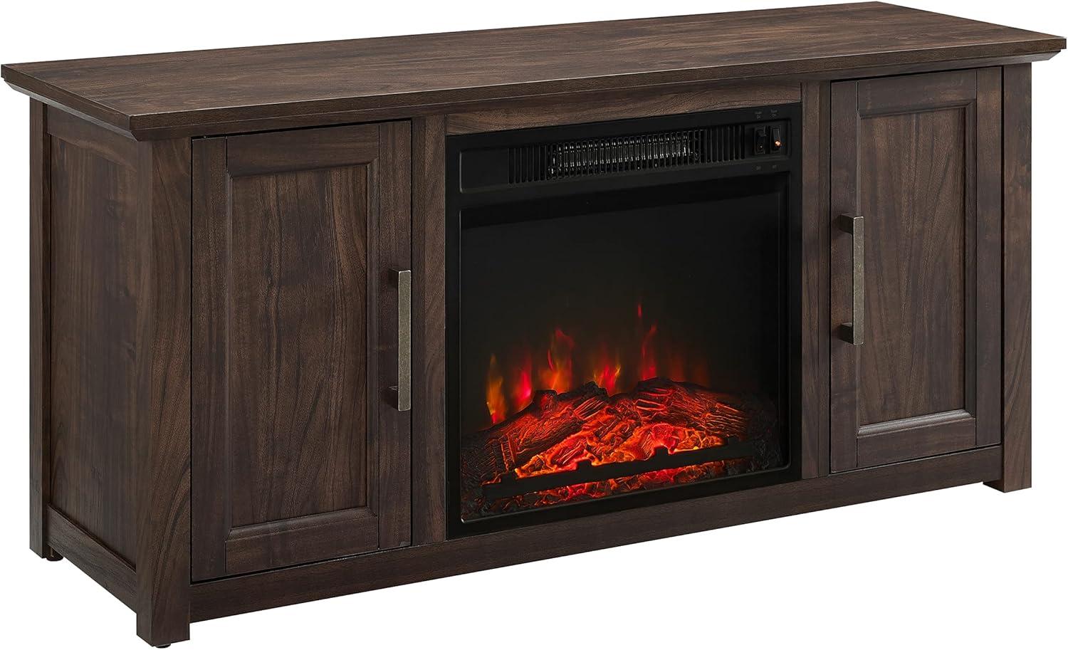 Camden Low Profile Fireplace TV Stand for TVs up to 50" - Crosley