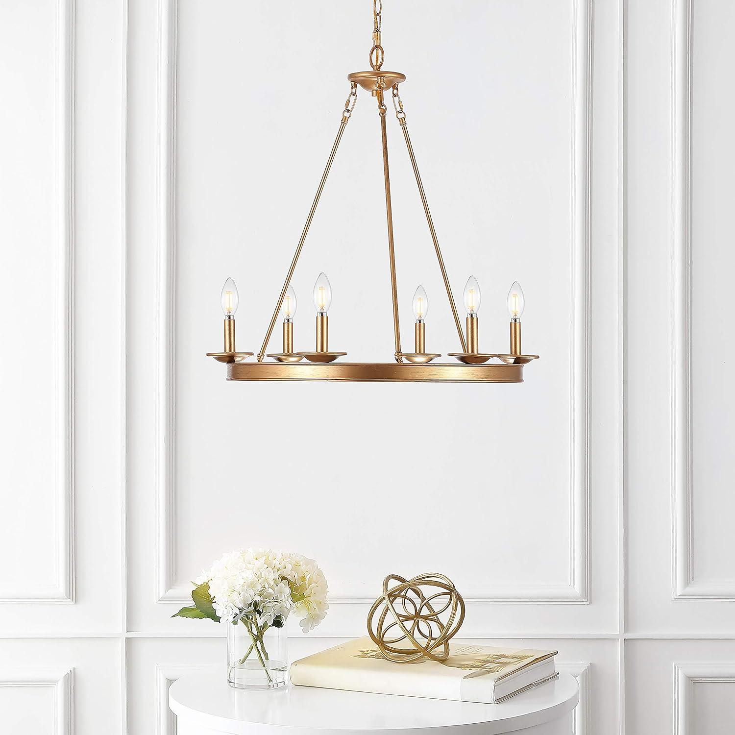 Joris 6 Light 26.25" Chandelier - CHA4015 - Gold - Safavieh