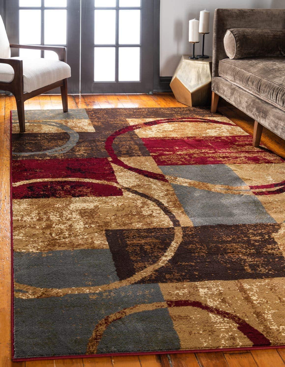 Kouillou Geometric Multi-Color Synthetic 6' x 9' Area Rug