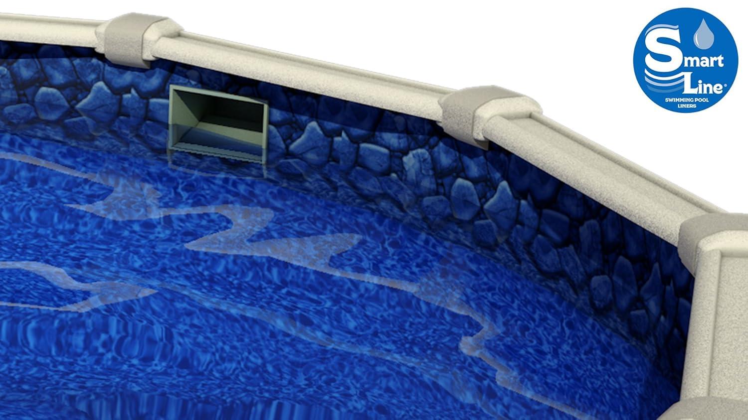 Lake Effect Pools 12' x 48" Round Bermuda Galvanized Painted Steel Above Ground Swimming Pool