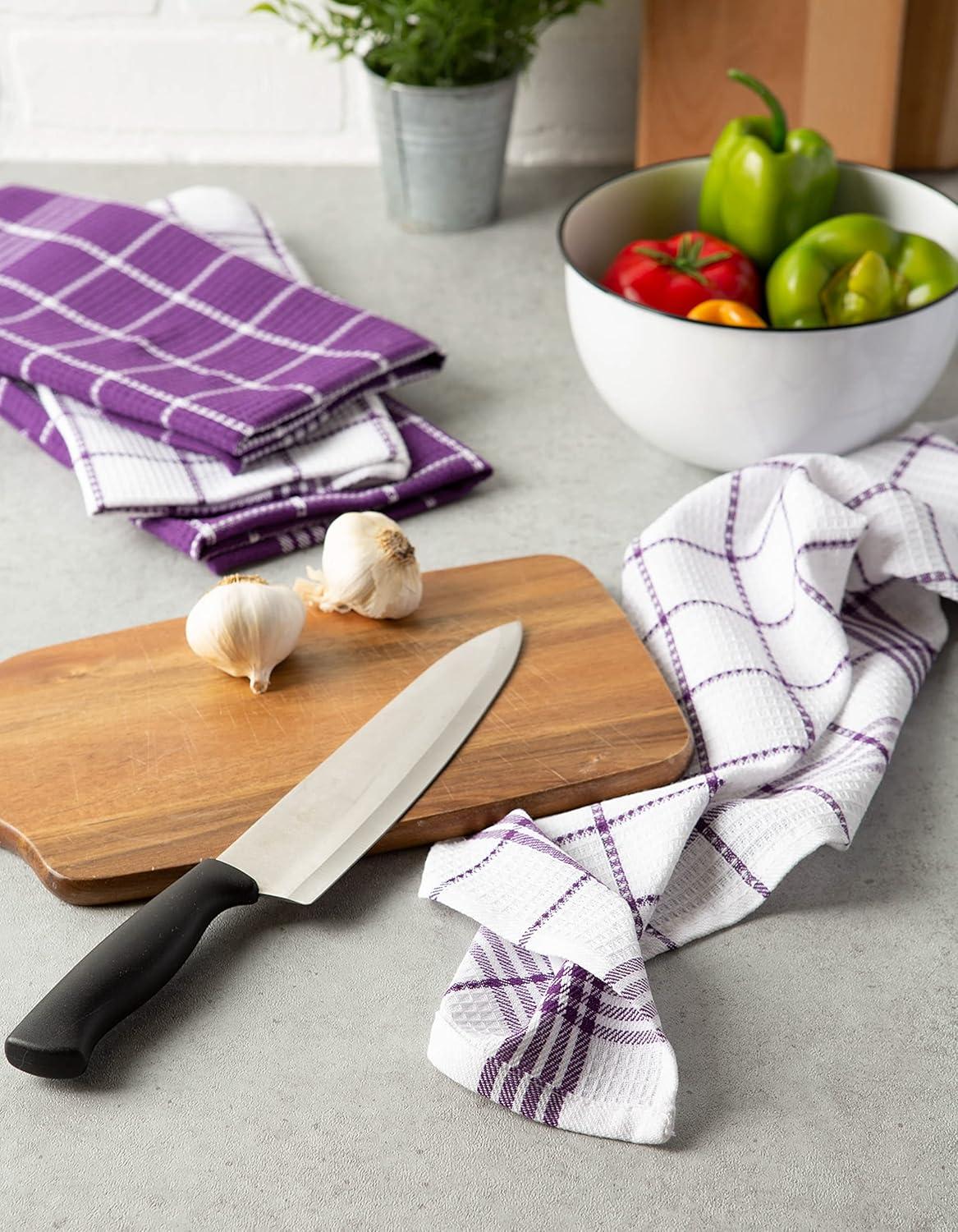 Waffle Weave Cotton Waffle Tea Towel Kitchen Towel