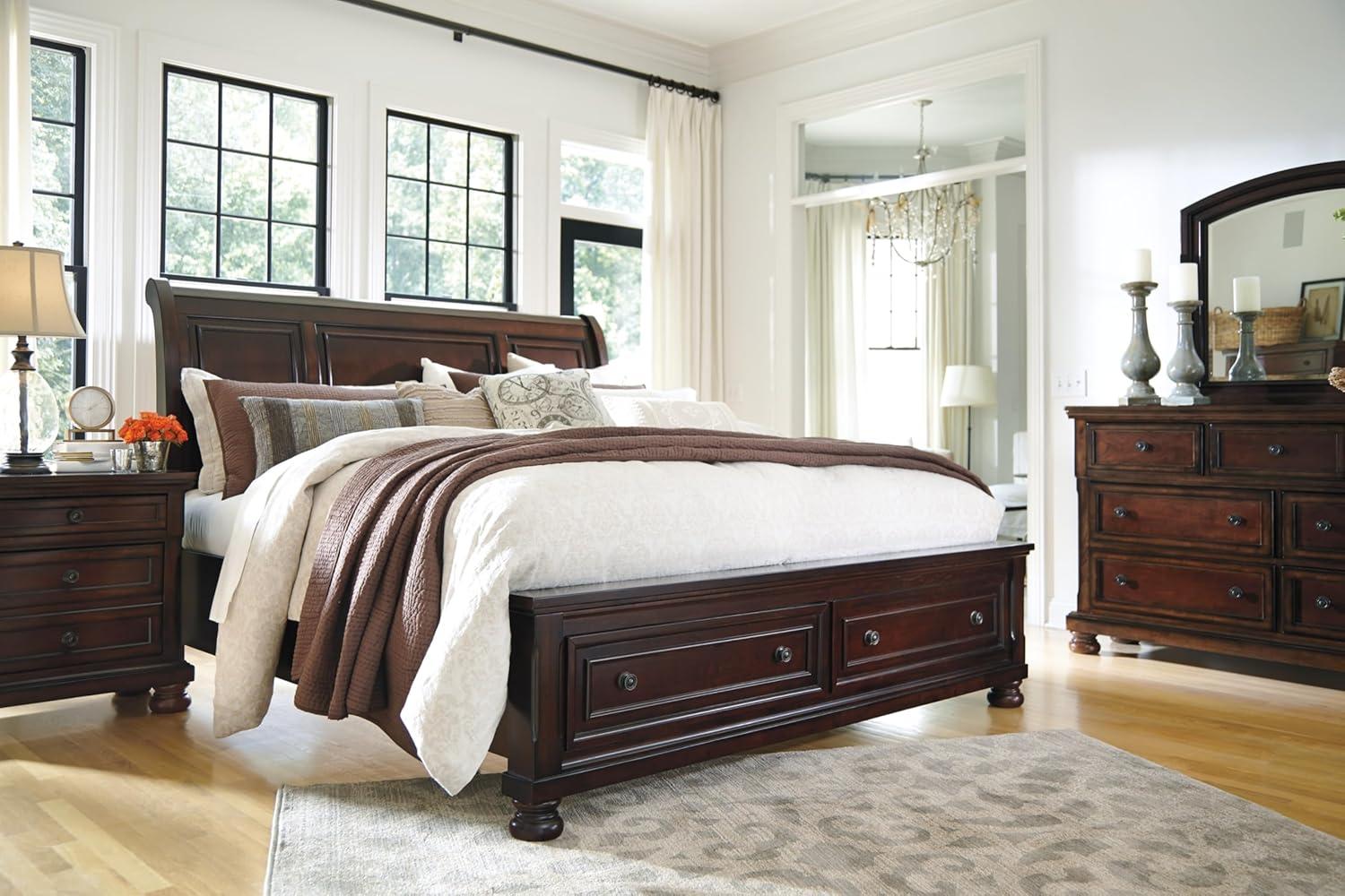 Signature Design by Ashley Porter Brown King/California King Sleigh Headboard