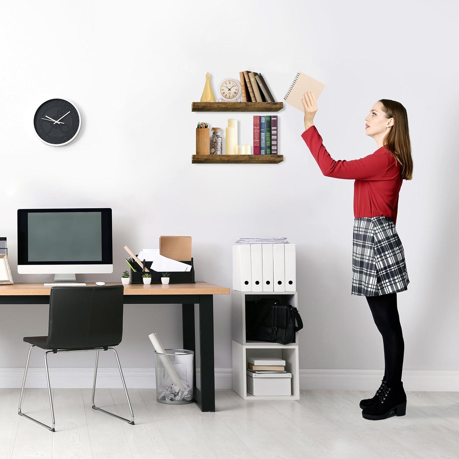 Sorbus Floating Shelves with Invisible Mounting Set of 2