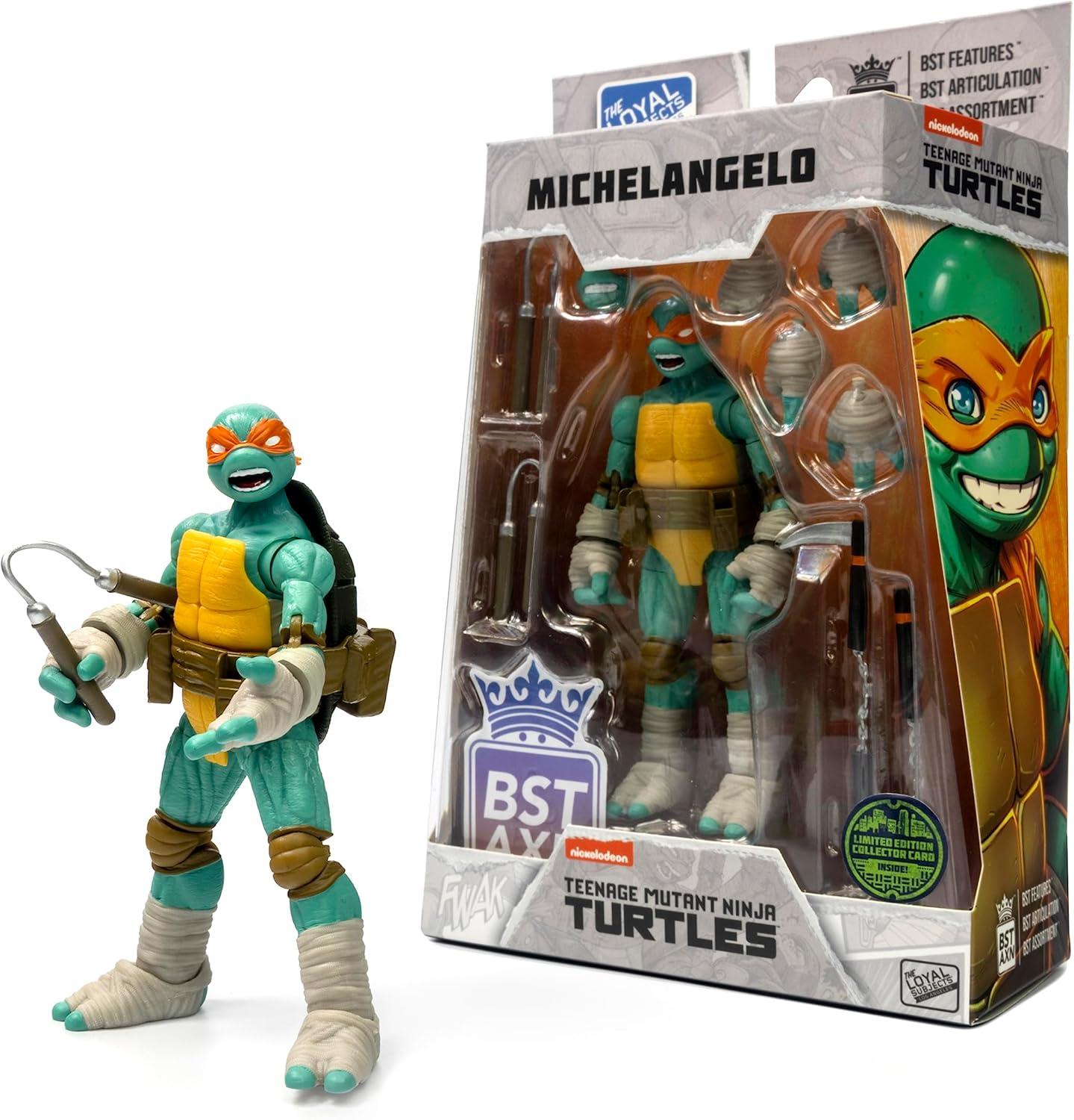 TMNT Best Action Figure Comic Wave 1 Michelangelo Comic Heroes 5" Figure