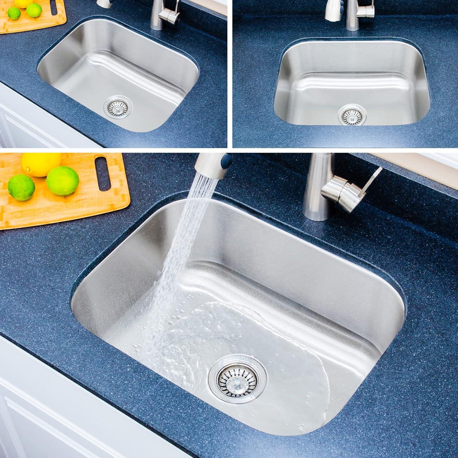 23'' Undermount Single Bowl Stainless Steel Kitchen Sink